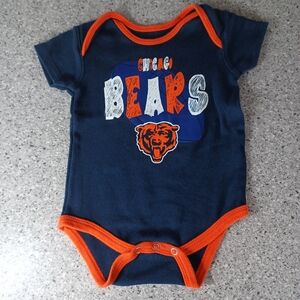 Chicago Bears Baby Toddler Onesie Bodysuit Shirt NFL Football Size 6-9 M…